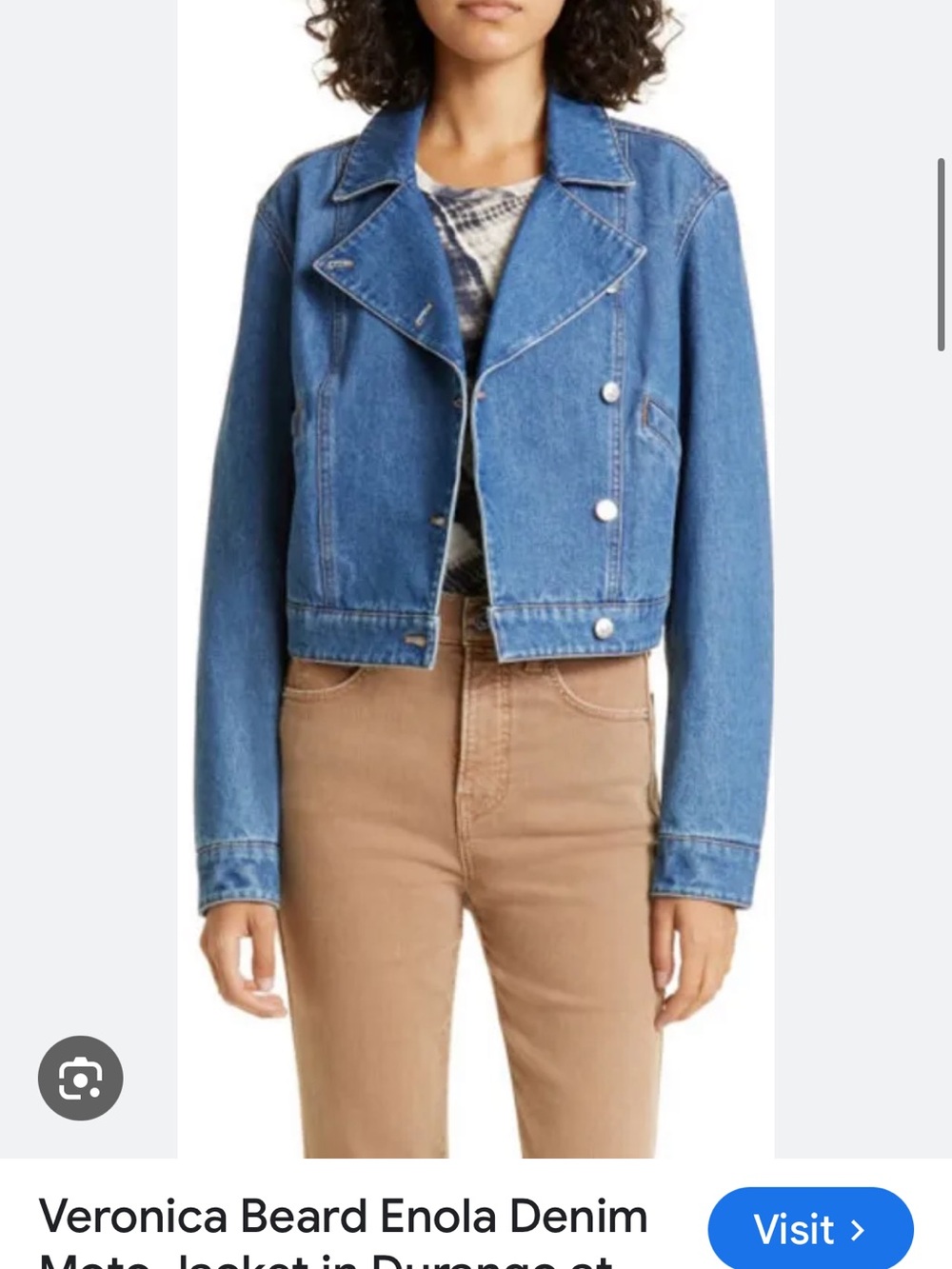 NWT Veronica Beard Enola Jean Jacket, Medium